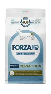 Forza10 Active VetDiet PERIACTION mini/toy сухой диетический корм для взрослых собак мелких пород, при воспалении параанальных желез, вызванном пищевой аллергией и непереносимостью 
