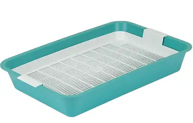 Homecat туалет для кошек с сеткой бирюзовый