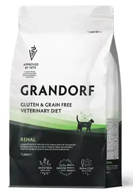 Grandorf Veterinary Diet Cat Renal полнорационный диетический сухой корм для кошек, для поддержки функции почек при ХБН