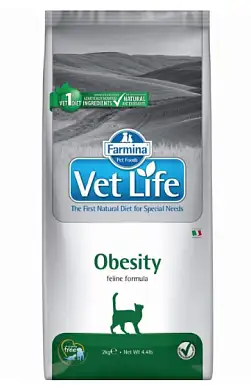 Farmina Vet Life сухой корм для кошек при ожирении (obesity)